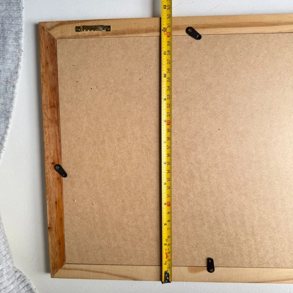 School Days 1st-12th Grade Multi Photo Frame Ruler Wood Border 12 Openings 15x12